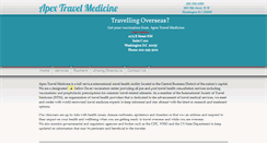 Desktop Screenshot of apextravelmedicine.com